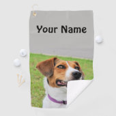 Serviette De Golf Beagle (En situation)
