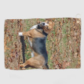 Serviette De Golf Beagle (Horizontal)