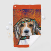 Serviette De Golf Beagle (En situation)