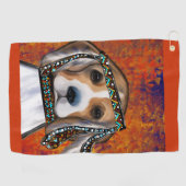 Serviette De Golf Beagle (Horizontal)