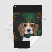 Serviette De Golf Beagle (En situation)