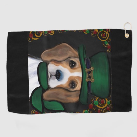 Serviette De Golf Beagle (Horizontal)