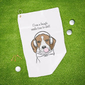 Serviette De Golf Beagle de refroidissement avec Bubblegum mignon ch