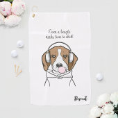 Serviette De Golf Beagle de refroidissement avec Bubblegum mignon ch