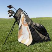 Serviette De Golf Beagle Hound Dog Peinture Animal Art original (Vert)