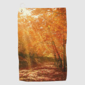 Serviette De Golf Beau automne (Devant)