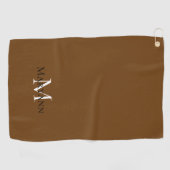 Serviette De Golf Beau Brown blanc et noir (Horizontal)