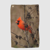 Serviette De Golf Beau Cardinal du Nord Personnel (Devant)