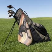 Serviette De Golf Beau Cheval Noir (Vert)