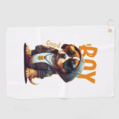 Serviette De Golf Beau Chien Chien Cute Chiot (Horizontal)