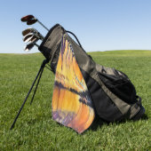 Serviette De Golf Beau lever de soleil comme design aquarel (Vert)