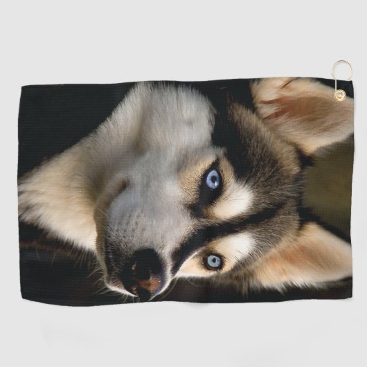 Serviette De Golf Beau Oreiller Husky Lrow (Horizontal)