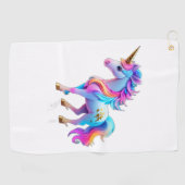Serviette De Golf Beau Sticker Unicorn 1 (Horizontal)