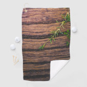 Serviette De Golf beau vieux bois (En situation)