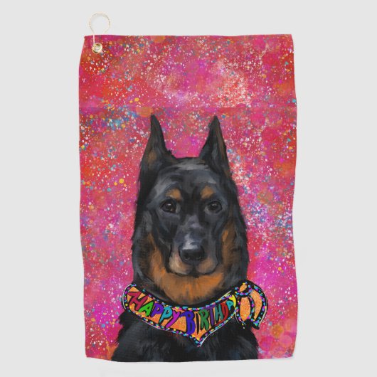 Serviette De Golf Beauceron (Devant)