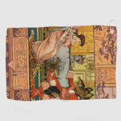 Serviette De Golf Beauté Beast Classic Fairy Tale Caractères (Horizontal)
