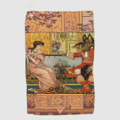 Serviette De Golf Beauté Beast Classic Fairy Tale Caractères (Devant)