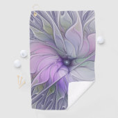 Serviette De Golf Beauté étonnante Fleur d'art Abstrait fractal mode (En situation)