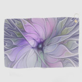 Serviette De Golf Beauté étonnante Fleur d'art Abstrait fractal mode (Horizontal)
