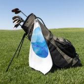 Serviette De Golf Beauté marine vague (Vert)