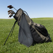 Serviette de golf - Beauté noire (Vert)