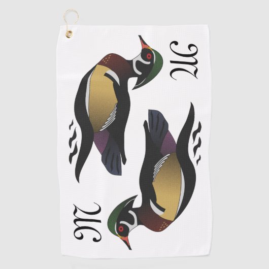 Serviette De Golf Beautiful Duck (Devant)