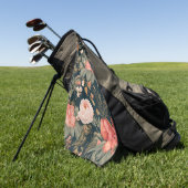 Serviette De Golf Beautiful Floral Rose Flowers (Vert)