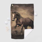 Serviette De Golf Beautiful horse throw pillow (En situation)