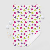 Serviette De Golf Beaux oiseaux colorés (En situation)