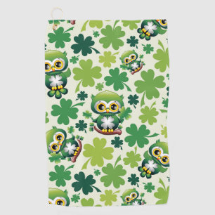 Serviette De Golf Bébé Hibou Mignon St Patrick Dessin Animé