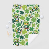 Serviette De Golf Bébé Hibou Mignon St Patrick Dessin Animé (En situation)