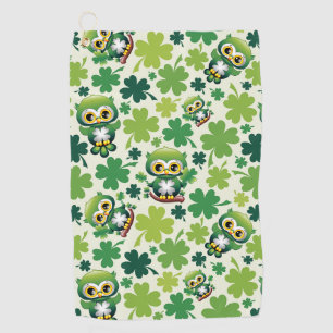 Serviette De Golf Bébé Hibou Mignon St Patrick Dessin Animé