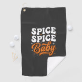 Serviette De Golf Bébé Spice Spice Halloween Typographie Rétro Desig (En situation)