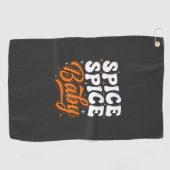 Serviette De Golf Bébé Spice Spice Halloween Typographie Rétro Desig (Horizontal)