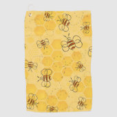 Serviette De Golf Bee Buzzing Honey Bees mignonne (Devant)