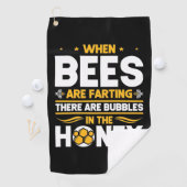 Serviette De Golf Beekeeper Gift | When Bees Are Farting (En situation)