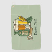 Serviette De Golf Beer Icons Golf Serviette (Devant)