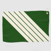 Serviette De Golf Beige beige foncé rayé 80s Classic Retro rayures (Horizontal)