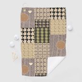 Serviette de golf Beige Green Brown (En situation)