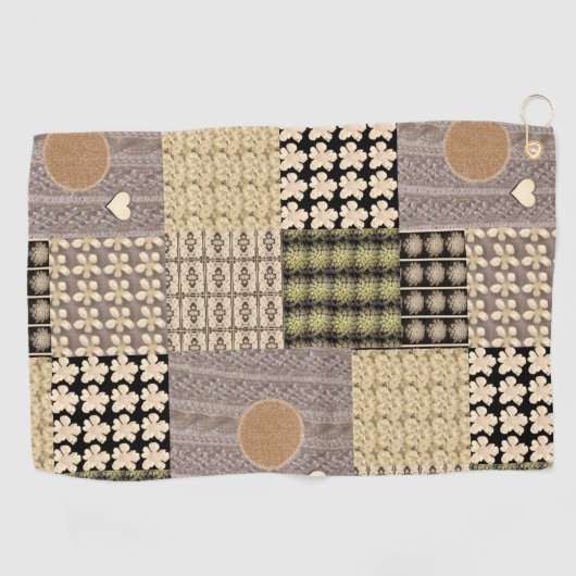 Serviette de golf Beige Green Brown (Horizontal)
