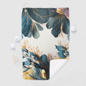 Serviette De Golf Belle aquarelle fleurie (En situation)