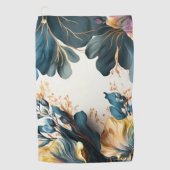 Serviette De Golf Belle aquarelle fleurie (Devant)