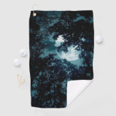 Serviette De Golf Belle Lune qui coule avec les arbres (En situation)
