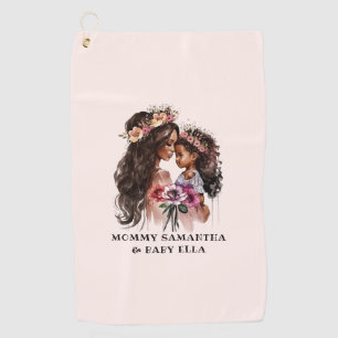 Serviette De Golf Belle maman et fille noire