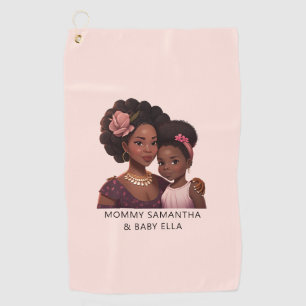 Serviette De Golf Belle maman et fille noire (14)
