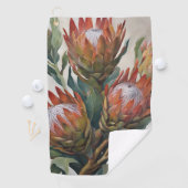 Serviette De Golf Belles fleurs de Protea d'Afrique du Sud (En situation)