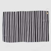 Serviette De Golf Belles rayures blanches noires (Horizontal)