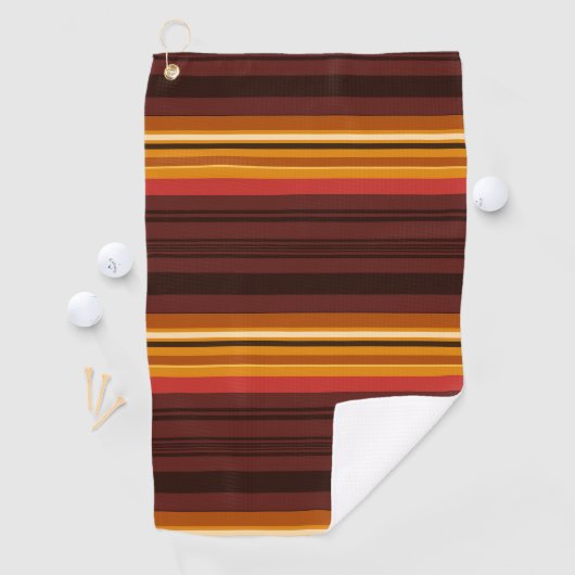 Serviette De Golf Belles rayures vintages (En situation)