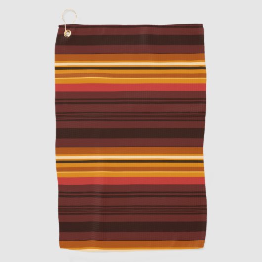 Serviette De Golf Belles rayures vintages (Devant)