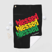 Serviette De Golf BÉNÉFICIÉ À IMPRESS Monogramme (En situation)